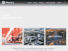 Tablet Screenshot of plenarygroup.com